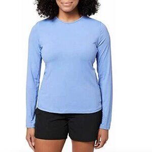 Hang Ten Light Persian Blue UPF 50 Long Sleeve Rash Guard Swim Shirt XS